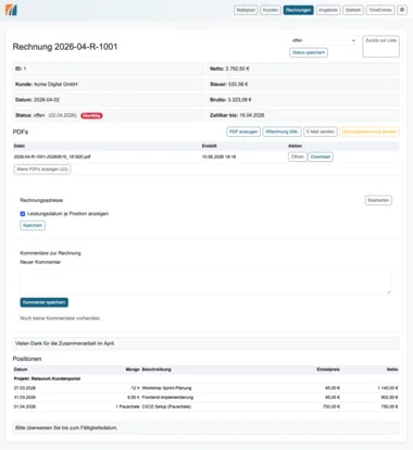 Rechnung (Demo-Daten)